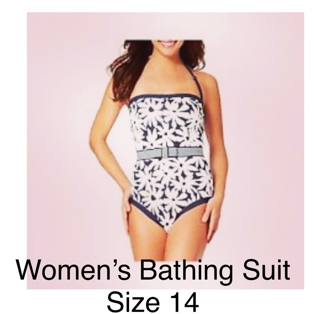 Navy/White Women’s Bathing Suit